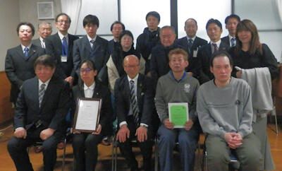 贈呈式参加の皆さんで
