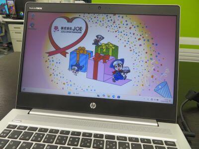 寄贈されたパソコン
