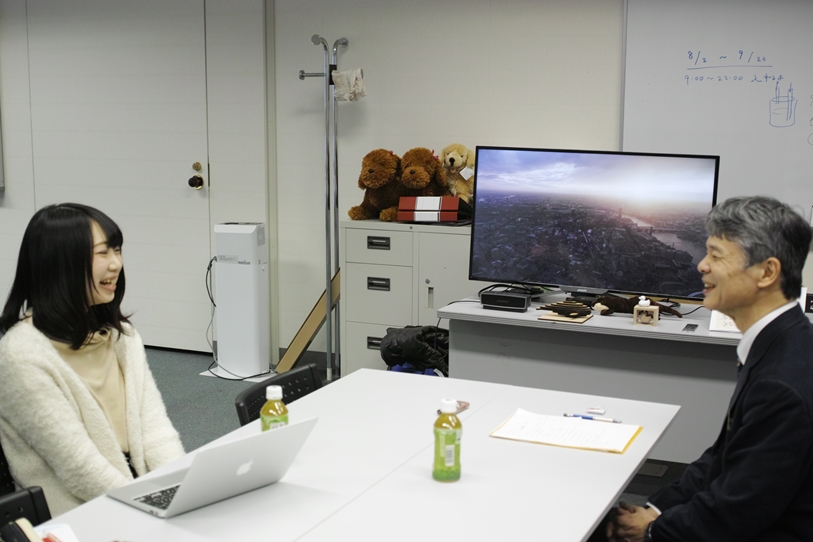 インタビュー風景