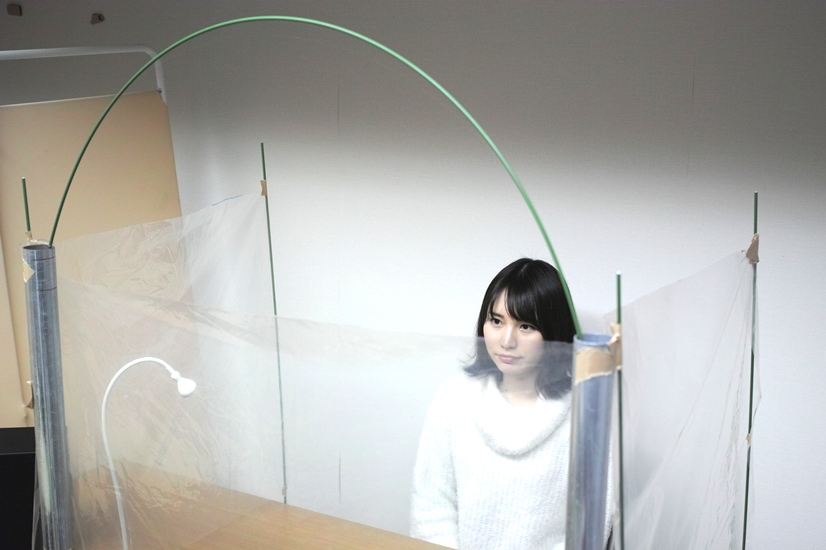 実験室にセッティングされたシステム
