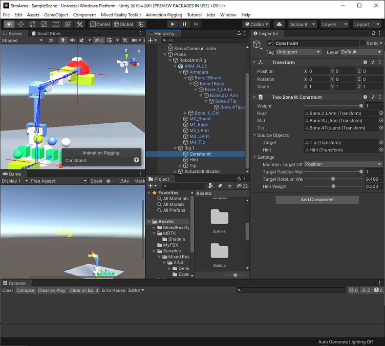 Unityの画面