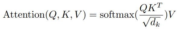 Attentionの数式