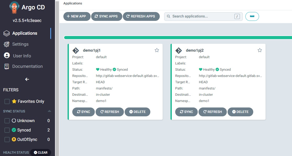 ArgoCD AppList