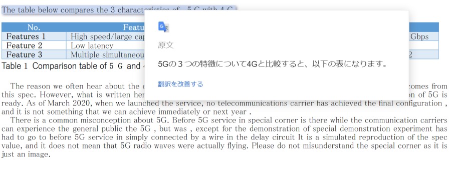 図 3　グーグル翻訳（アップロード）