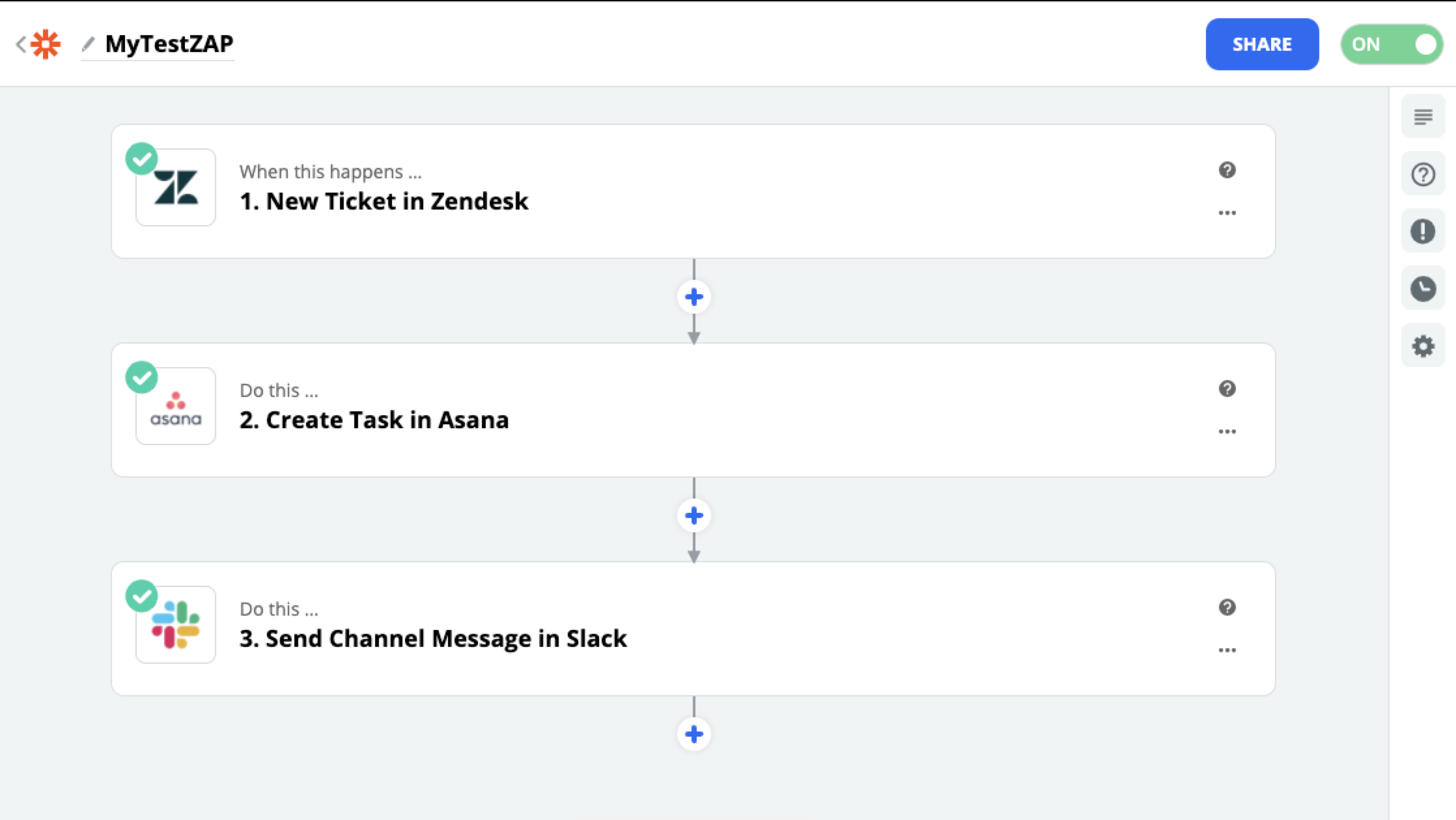 図 9　iPaaS製品「Zapier」開発画面