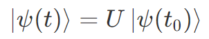 状態のユニタリー発展