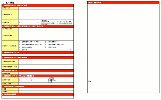 情報システムの諸元を記述するための書式