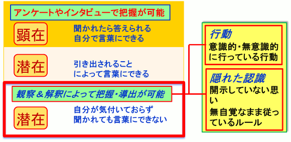 行動観察の範囲
