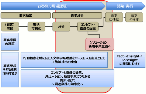 行動観察×IT　プロセスの全体像